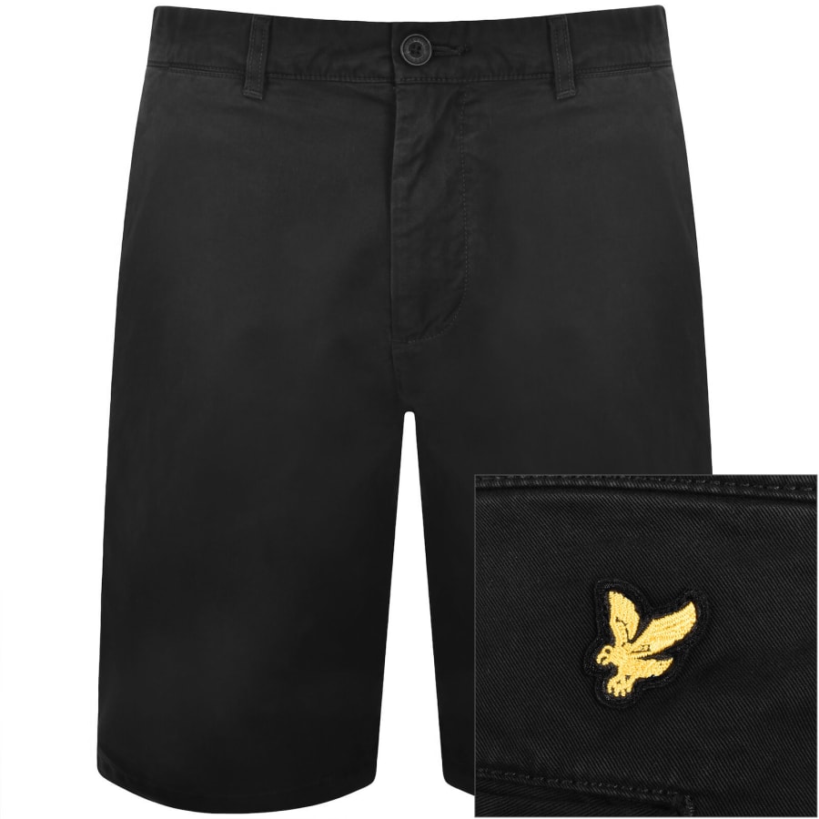 Lyle And Scott Chino Shorts Jet Black | Mainline Menswear gb